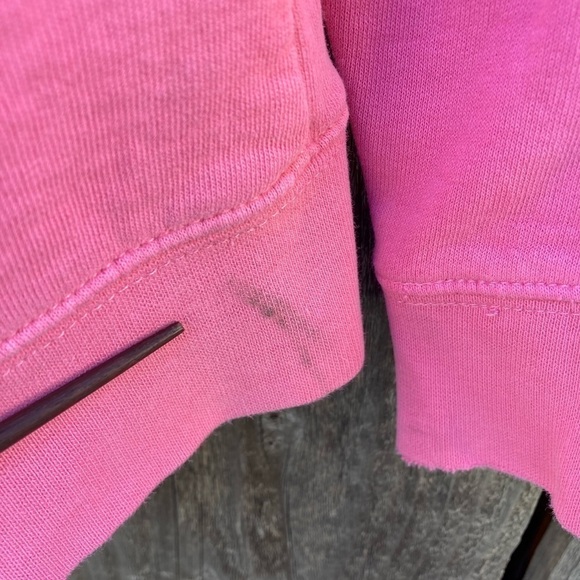Girl's North Face Pink Logo Full-Zip Hoodie L Cotton Pocket Outdoors Climb Camp - Picture 6 of 14
